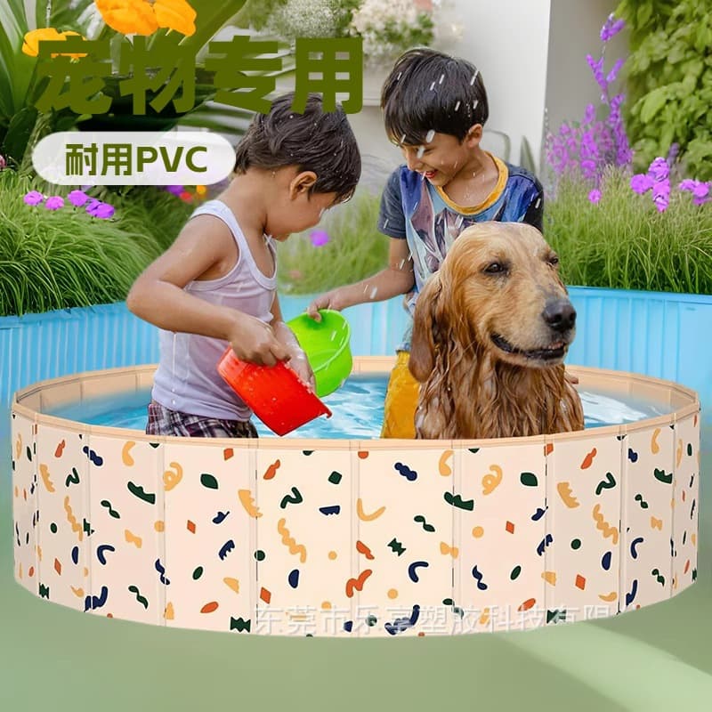 PVC Pet Pool Foldable Dog Pool Pet Anti-Slip Bath Tub Kids Ball Pit Factory Wholesale