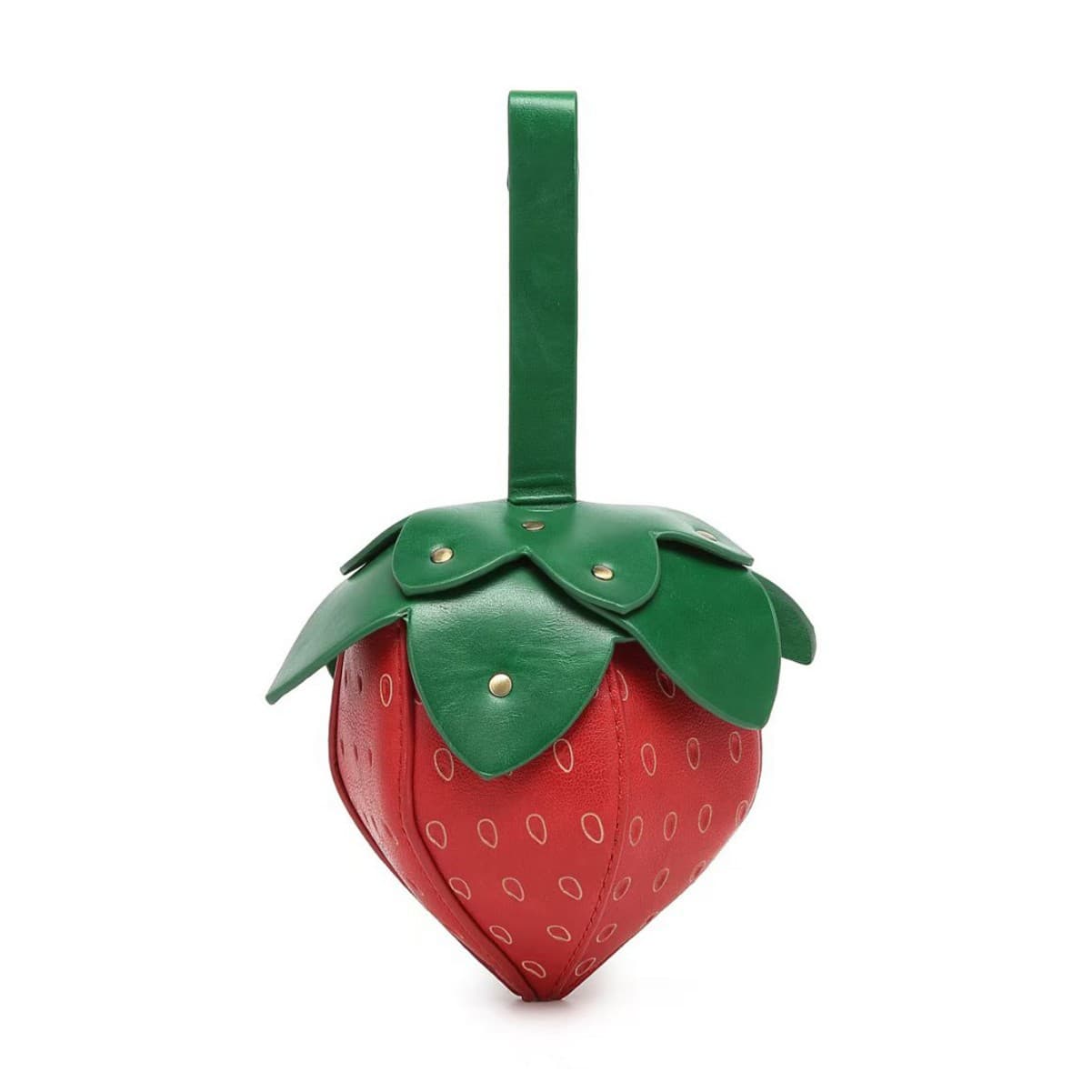 Cross-border Europe and America 3D PU Strawberry-Shaped Lipstick Bag Fashion Personality Novelty Bag Stock Drop Shipping
