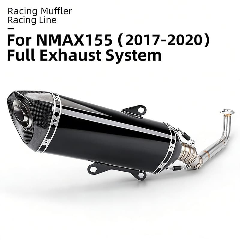 Exhaust Pipe Modification for NMAX155 Motorcycle Full Exhaust System Kit 17-20 Model Year Direct Fit
