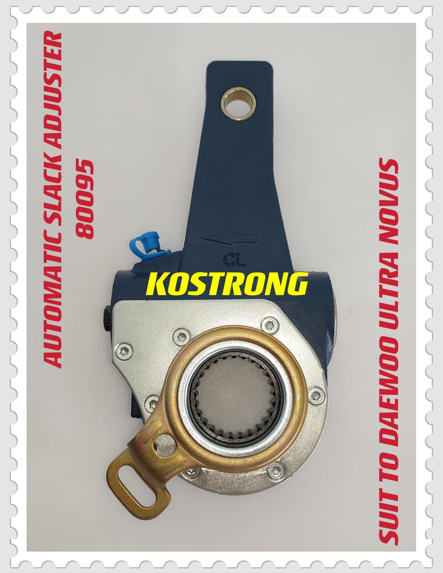 Factory Direct Korean Straight Handle 25-Tooth Heavy Truck Brake Adjuster Arm 80095 Hot Selling in Russian Market