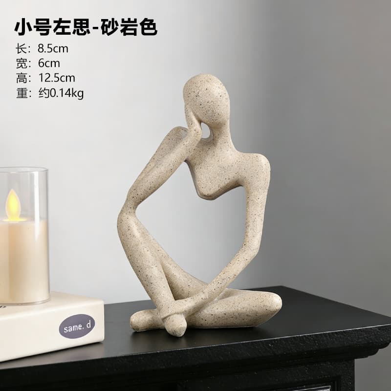 Nordic Light Luxury Creative Abstract Art Figure Decoration for Living Room Study TV Cabinet