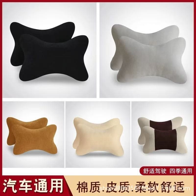 Factory Direct Car Pillow Car Seat Pillow Neck Protection Pillow Foreign Trade Group Car Dealership Purchase Logo Pillow