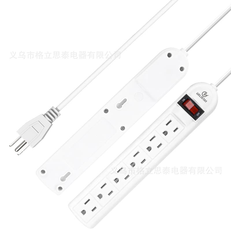 Cross-border US standard power strip for home use, multi-functional multi-outlet American desktop power strip