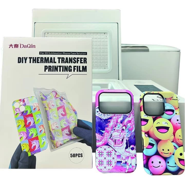 Daqin 3D High Quality Automatic New Sublimation Heat Press Machine Transfer Film DIY Phone Case Heat Press Machine