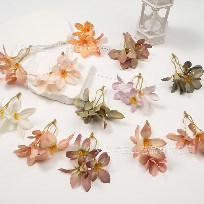 Artificial Silk Flowers DIY Handmade Hanfu Headpiece Costume Wedding Decoration Romantic Wedding Room Decor