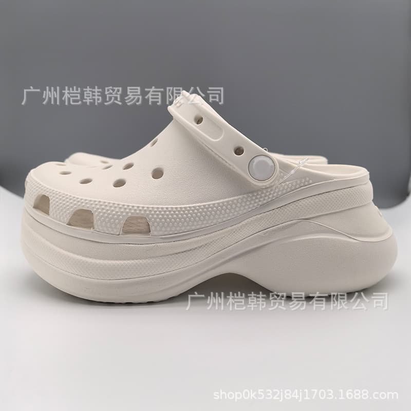 Cross Whale Clog Sandals for Women Summer Casual Thick Sole Non-Slip Outdoor Fashion Beach Shoes