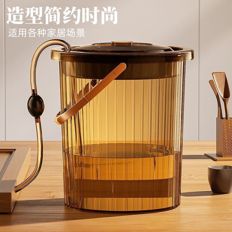 Tea bucket, tea residue bucket, tea barrel, dry and wet separation, tea filter, trash can, Kung Fu tea set accessories, tea wastewater bucket