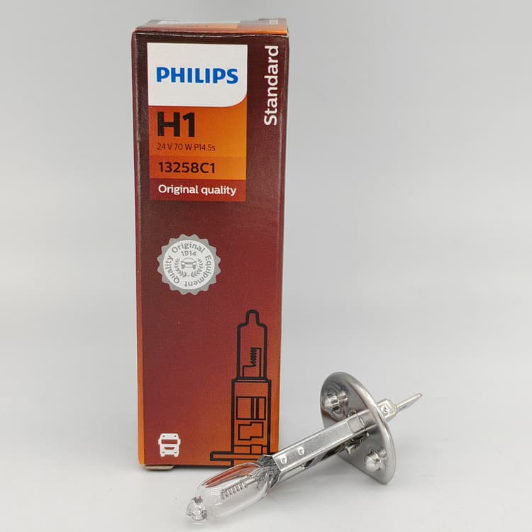 Philips PHILIPS H1 24V 70W 13258C1 P14.5s Original Bulb for Trucks and Buses