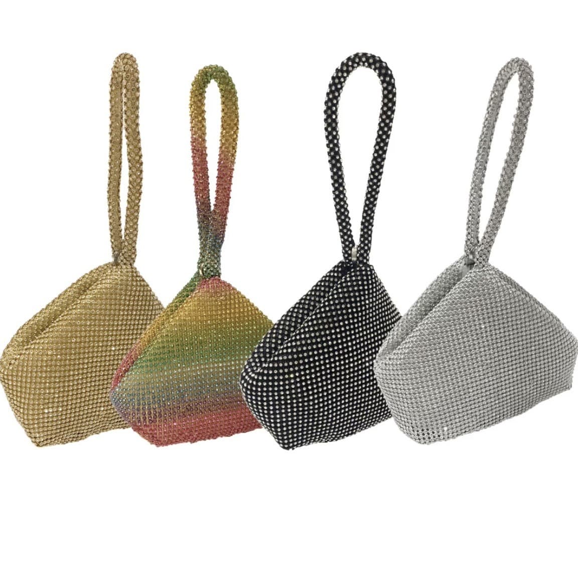 Factory Direct Cross-border Evening Bag Handmade Rhinestone Bag Clutch Handheld Banquet Bag Women's Handbag