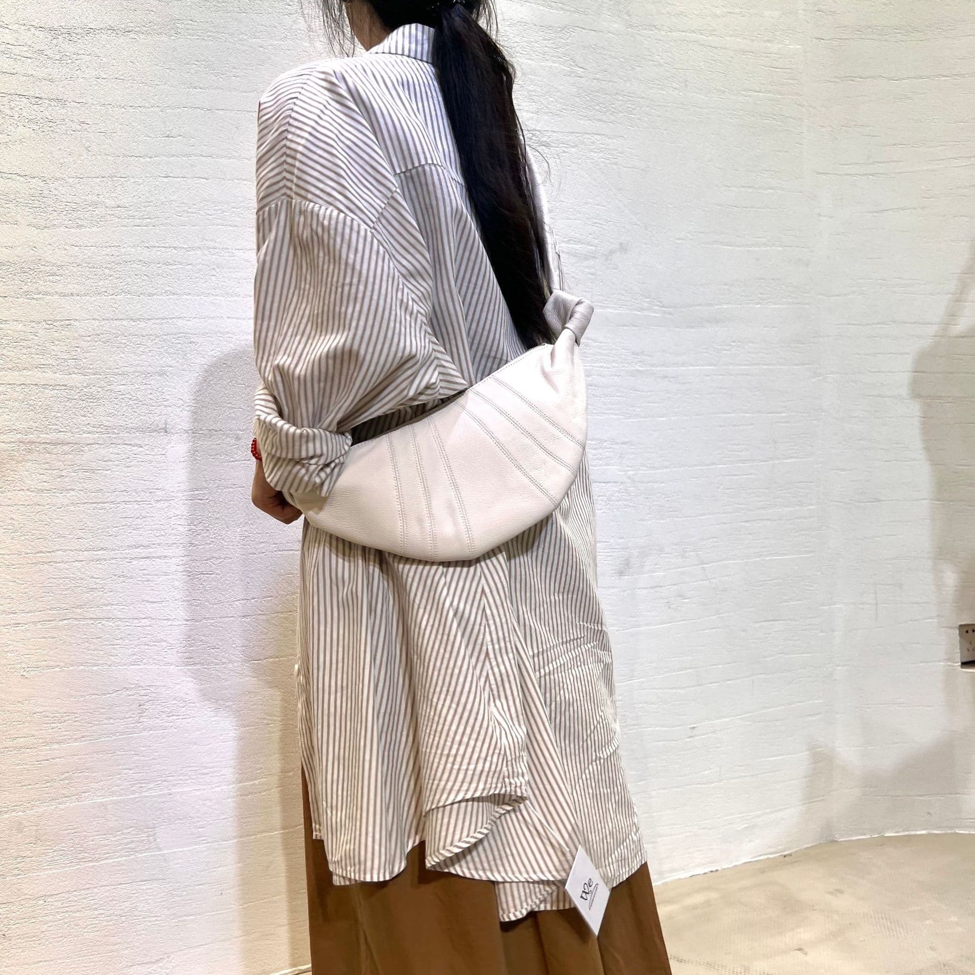 Genuine Leather Women's Bag Vintage Handmade Top Layer Leather Croissant Bag Horn Bag Dumpling Bag Moon Bag Casual