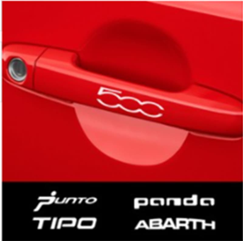 Car Door Handle Sticker for Fiat TIPO Punto 500 Abarth Panda A1090