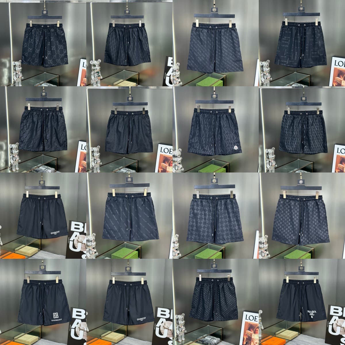 Cross-Border Didi Brand Luxury Fashion High-Quality Unisex Thin Mesh Printed Trendy Versatile Shorts