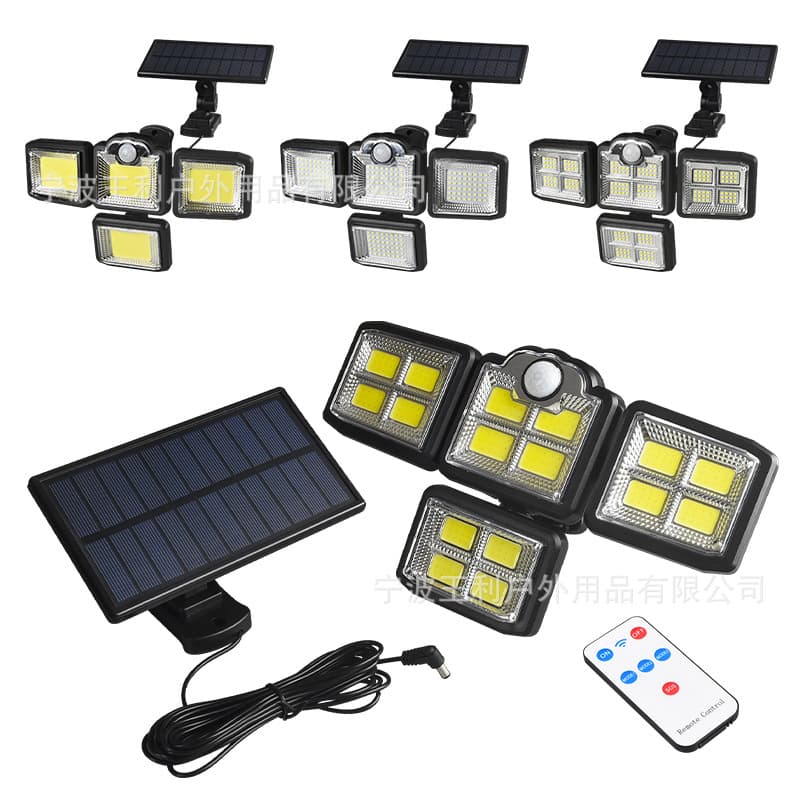 New Cross-Border Split Solar Wall Light with Motion Sensor, Outdoor Waterproof Fence Road Lighting