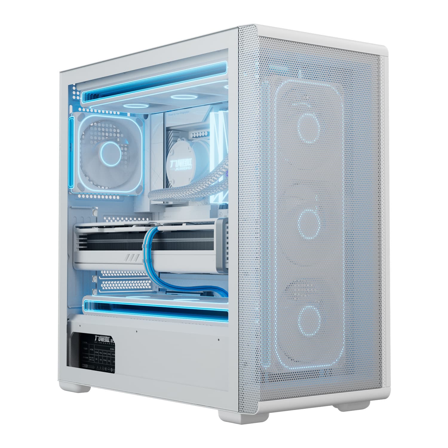 M15 DIY PC Case Desktop EATX Large Motherboard 360 Water Cooling Side Tempered Glass Gaming Computer Case ATX Chassis