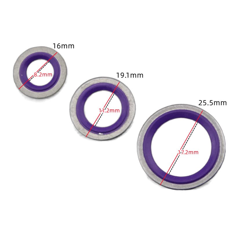Sealing Ring Gasket for Mercedes-Benz BMW Car AC Pipe Head, Condenser Seal Gasket Repair for Mercedes-Benz BMW