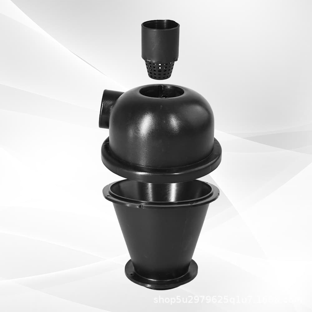 Dust Separator with Filter, 50mm Outer Diameter Compatible with Vacuum Cleaners, Portable Cyclone Dust Separator