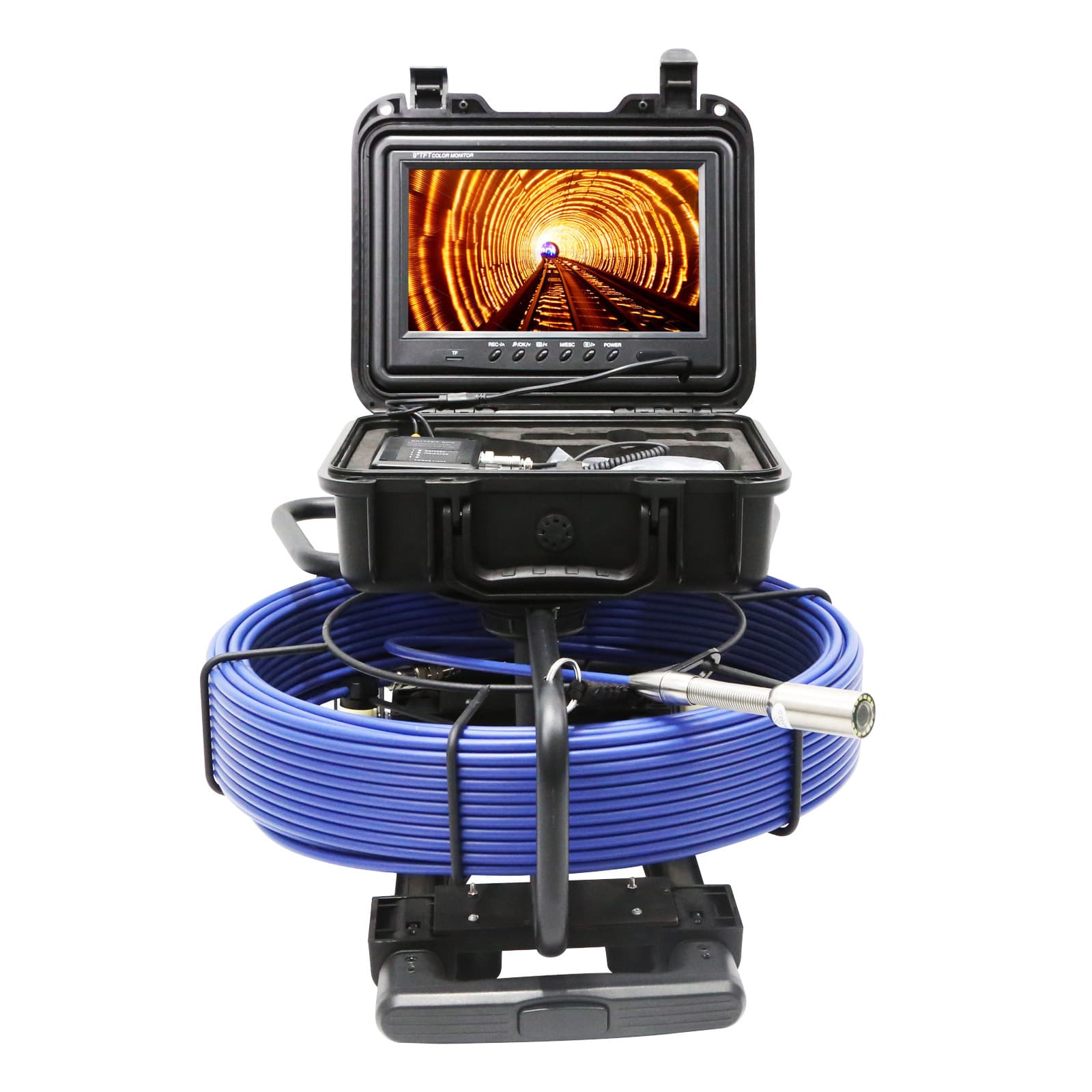9-inch industrial high-definition endoscope sewer industrial pipe endoscope with DVR visual endoscope system complete set