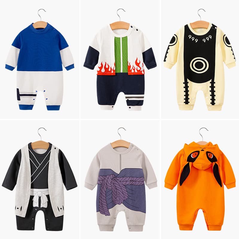 Anime style baby jumpsuit, spring and autumn baby long-sleeved clothes, newborn cross-border autumn clothing, romper and romper drop shipping