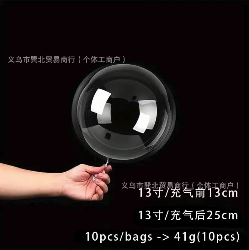 Trending Transparent Bubble Balloon 18/20/24 Inch Wedding Decoration Birthday Party Setup Helium Floating Glow Balloon