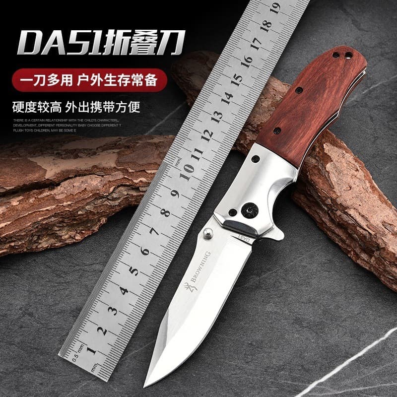 Factory high-hardness stainless steel folding knife portable camping self-defense tactical sharp outdoor knife portable fruit knife
