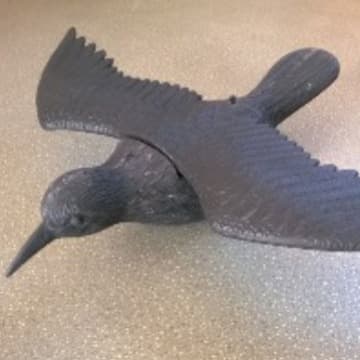 Lifelike Simulation Wild Animal Large Detachable Wings Flying Bird Hanging Rope Outdoor Hunting Decoy Bird Repellent