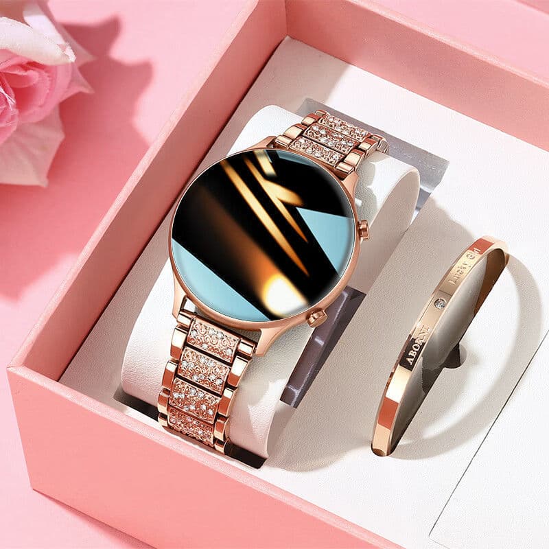 Women's smart watch watc2025 diamond-encrusted baby's breath bluetooth phone sports bracelet internet celebrity personality small fragrance