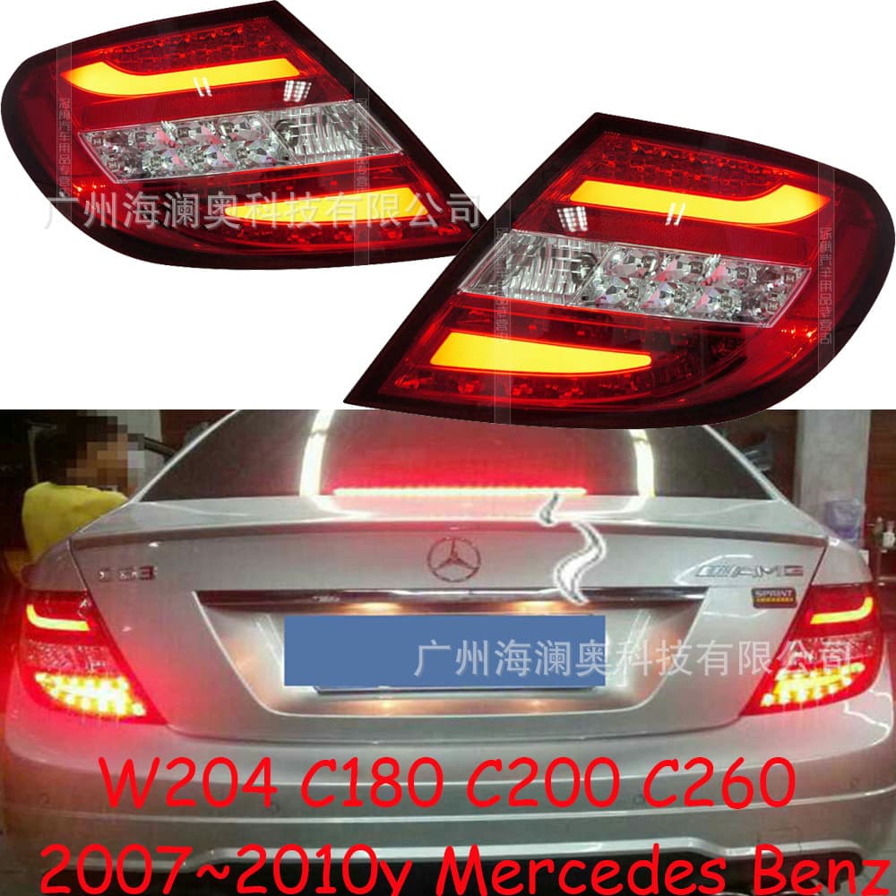 For Mercedes-Benz C-Class W204 Tail Light LED Brake Light C180 C200 C260 2007-2010 Model
