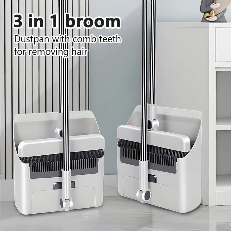 2026 New Cross-border Drop Shipping Fast Delivery 3-in-1 Broom Set Household Broom Sweeper