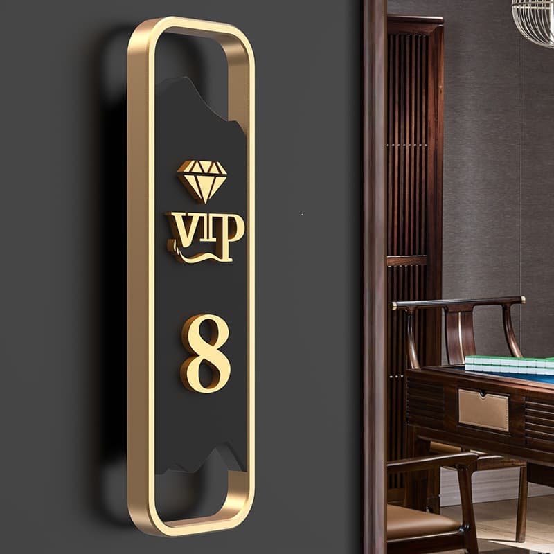 VIP room VIP box private room house number chess and card room mahjong parlor hotel hotel private room signage room number