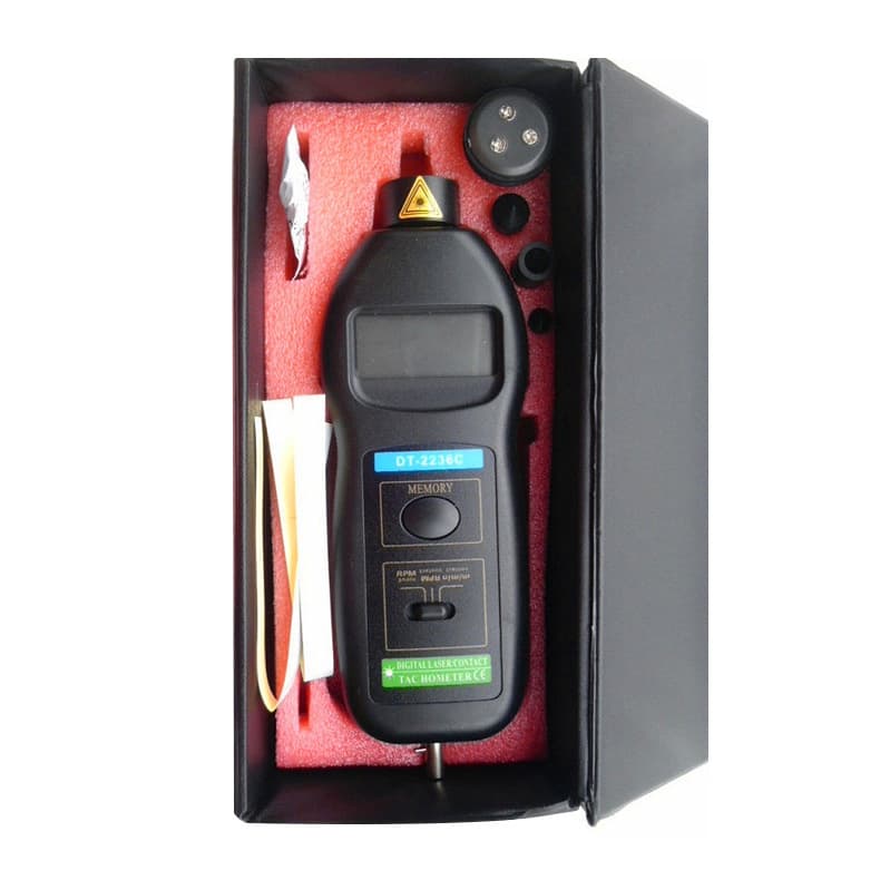 Dual-mode tachometer with data memory, fan/engine contact/non-contact dual-use DT2236C