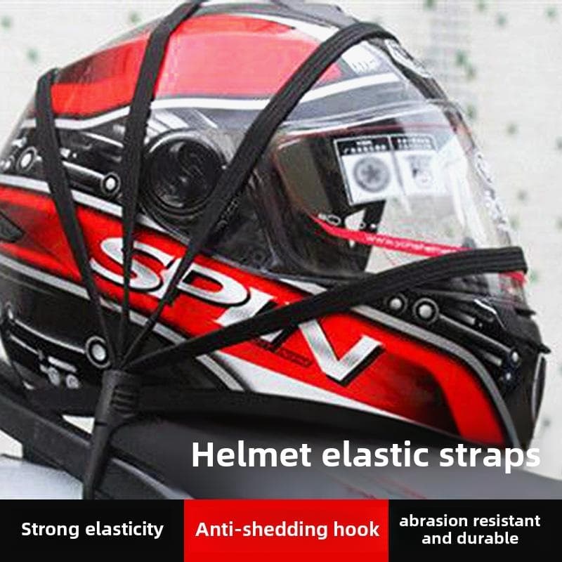 Motorcycle Helmet Storage Net Pocket Backpack Electric Bike Helmet Storage Tool Rear Seat Anti-theft Storage Bag Tail Bag