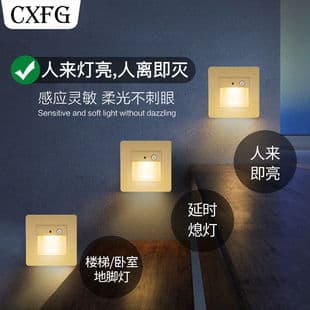 86-Type Embedded Floor Light Human Body Induction LED Home Staircase Corridor Night Light Step Induction Light