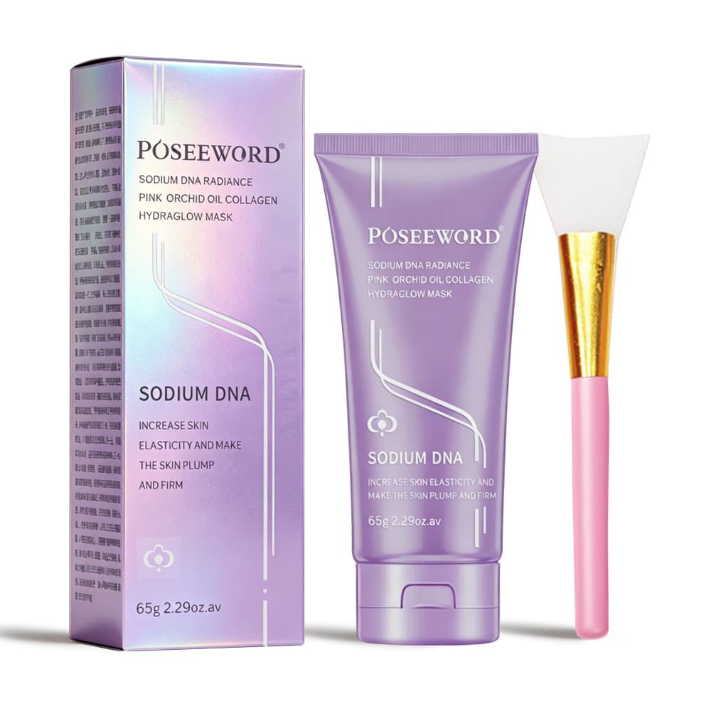 DNA Sodium Collagen Face Mask DNA Sodium Glowing Powder Orchid Oil Collagen Peel Off Mask