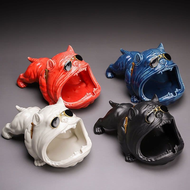 Ceramic Ashtray, Large Living Room Ashtray, Trendy Internet Celebrity Ashtray, High-End Windproof Light Luxury Living Room