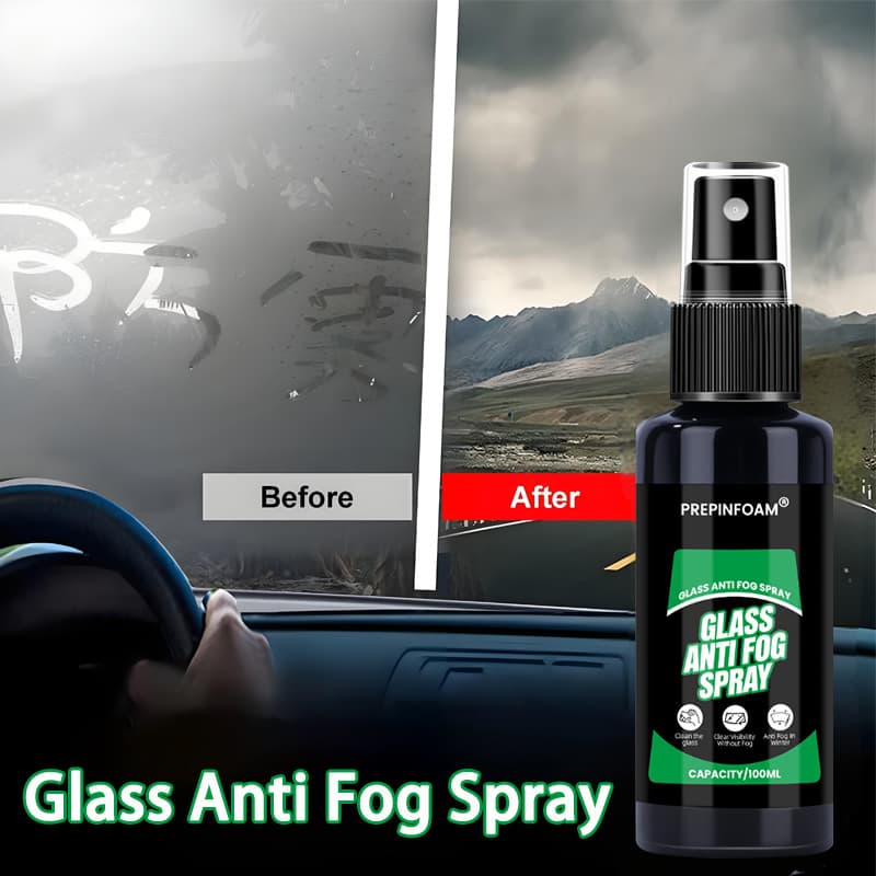 PREPINFOAM-P22 Car Glass Anti-Fog Agent, Cross-Border Exclusive, Windshield and Side Window Anti-Fog Spray