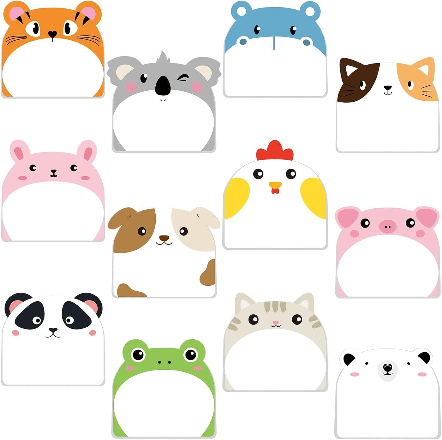 Cross-border cute sticky notes note book high-looking sticky notes customized small batch animal special-shaped N-time stickers can be peeled off