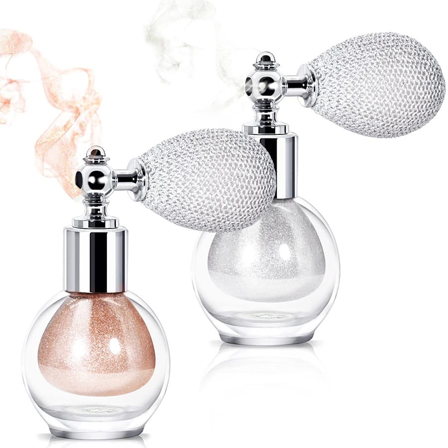 Cross-border beauty airbag glitter highlighter spray, bridal makeup fine powder, makeup brightening spray, collarbone glitter spray