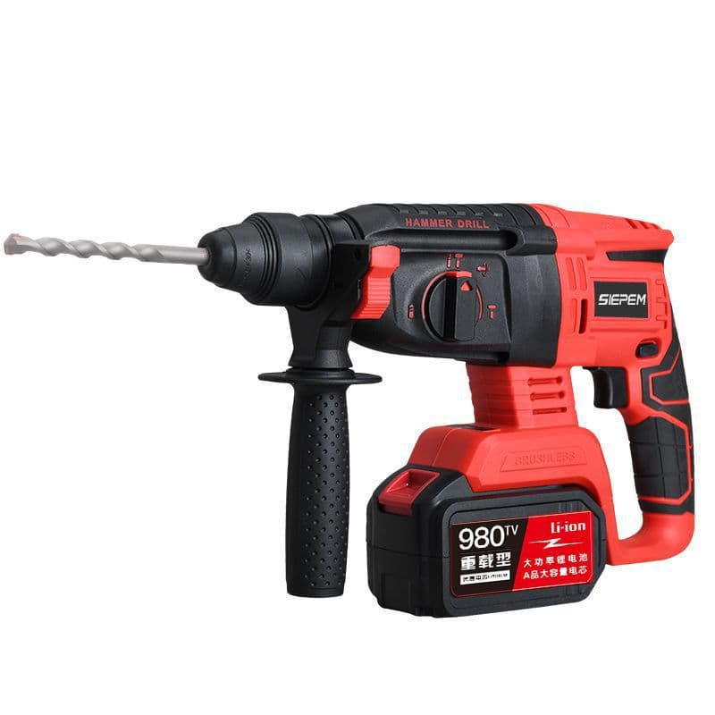 Manufacturer of Brushless High-Power Concrete Impact Drill with Triple Function: Hammer Drill, Electric Pick, and Drill, Rechargeable for Home Use