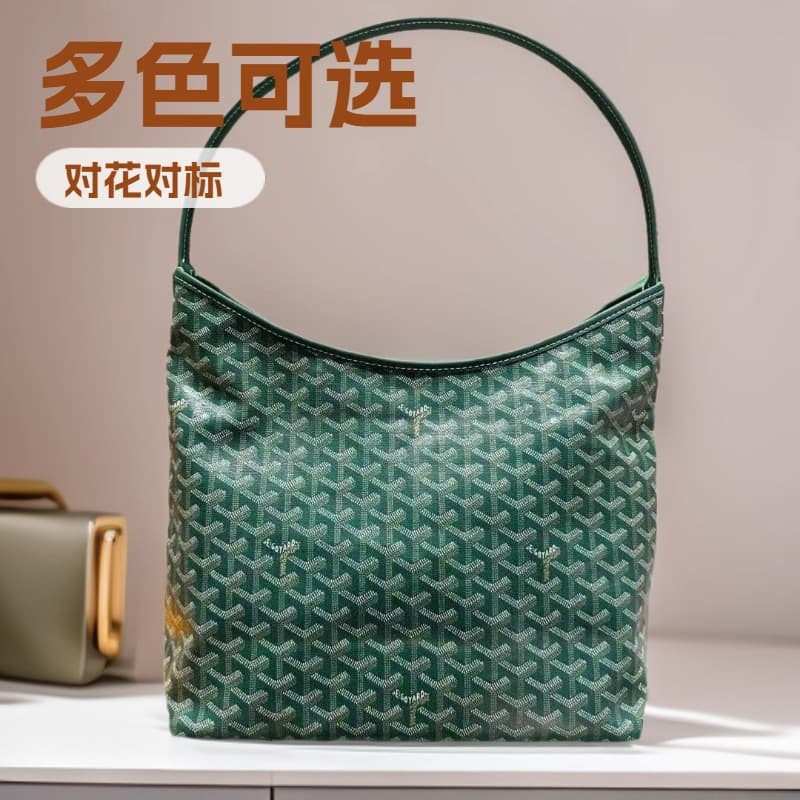 Goya armpit hobo Goya dog tooth armpit hobo bag large capacity shopping letter bag tote bag armpit bag