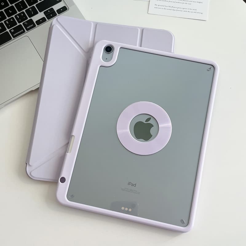 2024 iPad Air11 tablet 6 protective cover BYC pen slot acrylic Air4/5Y folding anti-fall case mini6/7