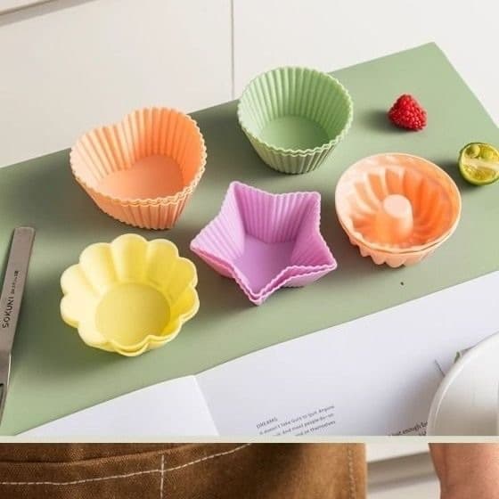 Factory Direct Multifunctional Muffin Cups, Egg Rice Cake Molds, Baking Molds, Food-Grade Silicone Muffin Cupcake Cups