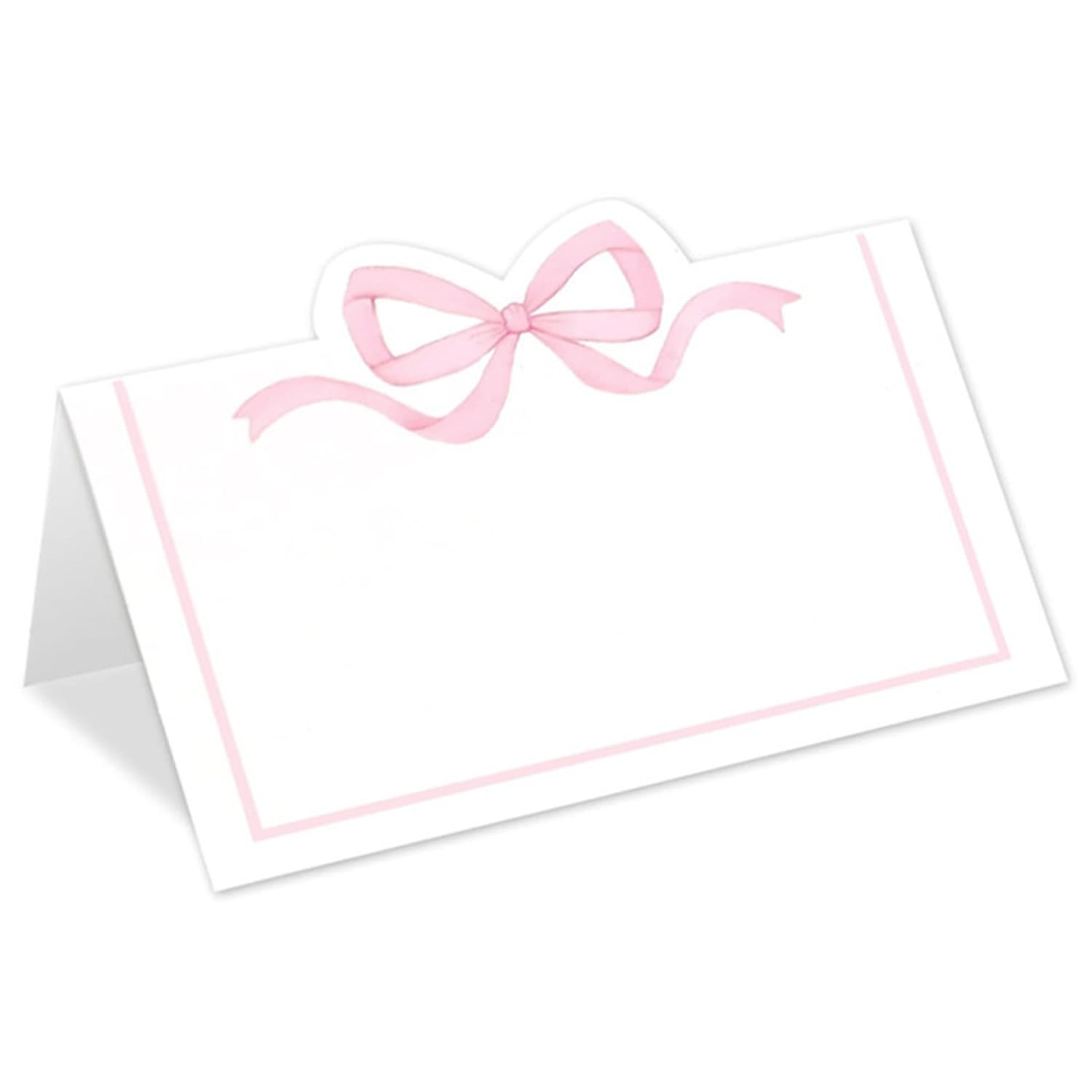 Bow Table Setting Card Wedding Dinner Event Seat Fold Card Activity Decoration Card Writable