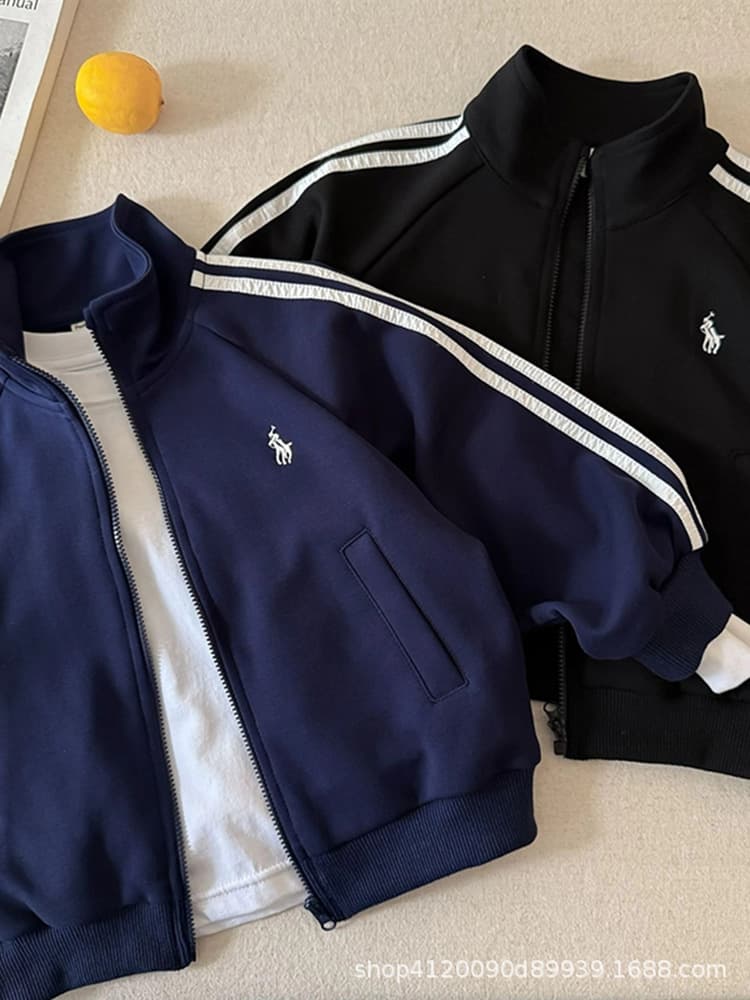 Wholesale children's zipper cardigan jacket autumn and winter Korean style boys' versatile jackets girls spring and autumn baby tops