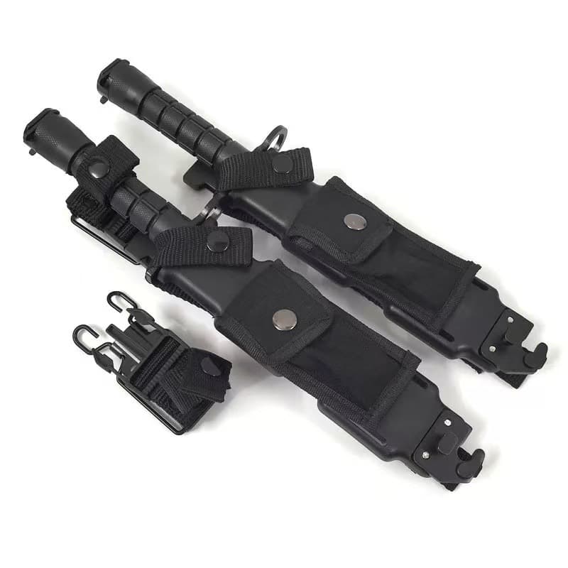 Cross-border Trade All-Black Integrated D80 Integrated M9 Outdoor Multifunctional Sheath High Hardness Portable Camping Fixed Blade Knife Sheath