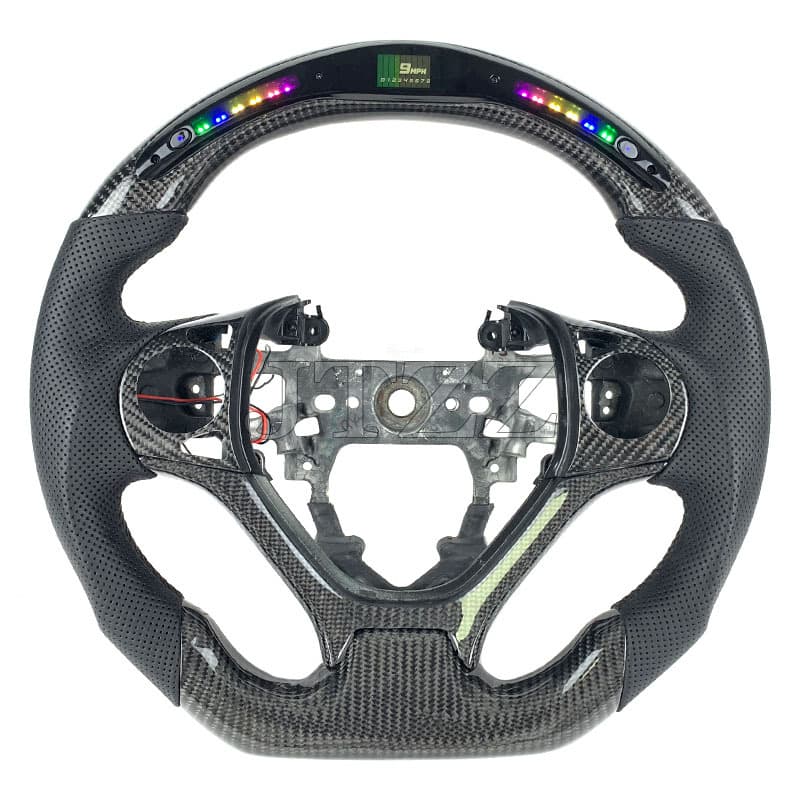 LED Carbon Fiber Steering Wheel for Honda 9th Gen Civic 2013 2014 2015 2016