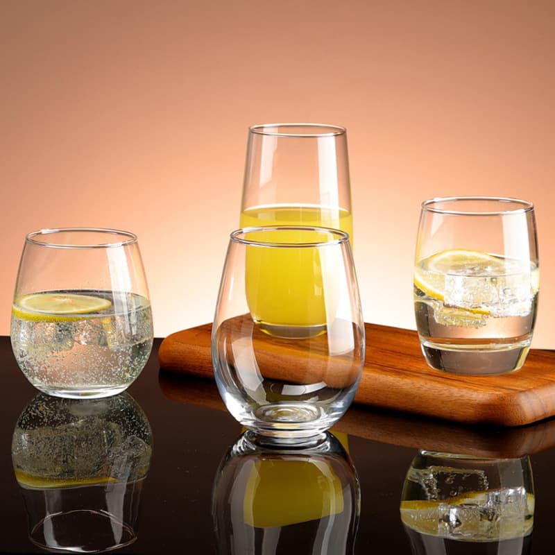 Thickened Household Glass Cup Premium Milk Cup Beverage Cup High-Temperature Resistant Transparent Glass Belly Cup