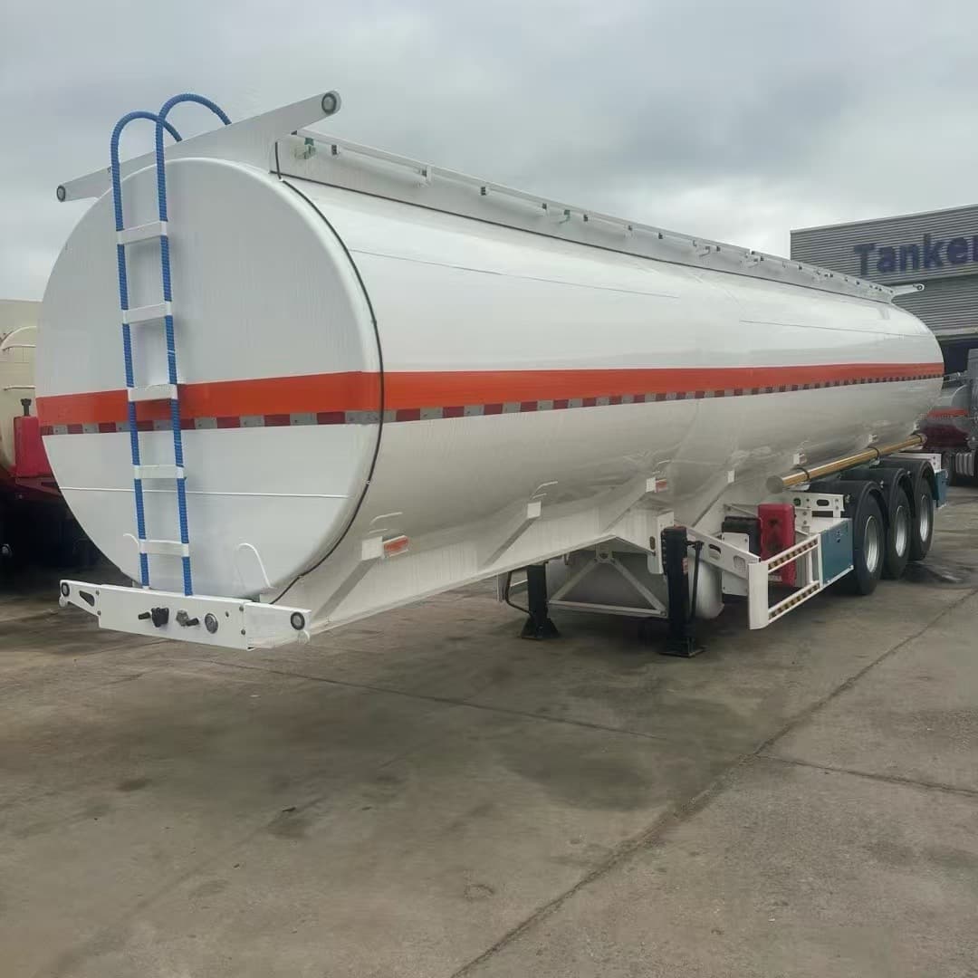 Cross-border Oil Tanker 45 Cubic Meter Stainless Steel Liquid Tanker, Ordinary Liquid Food Transport Semi-trailer