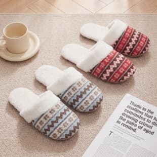 New Autumn and Winter Cross-Border Cotton Slippers, Indoor Home Quiet Soft Sole Bedroom Couple Cotton Slippers, Plush Warm Slippers for Men