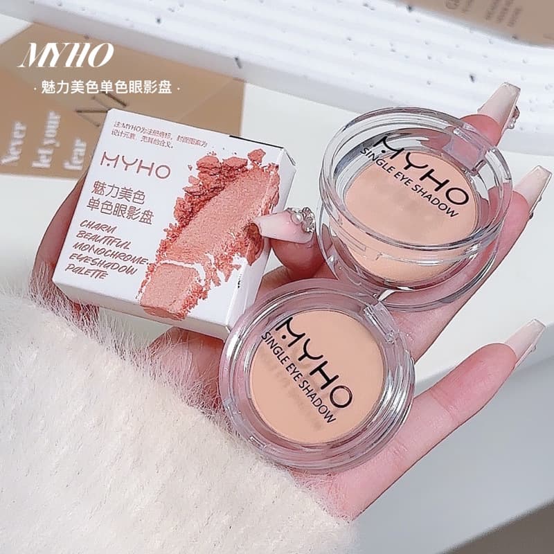MYHO Charming Beauty Monochrome Eyeshadow Palette Crystal Monochrome Lying Silkworm Pseudo Plain Base Brightening Matte Highlight Eyeshadow