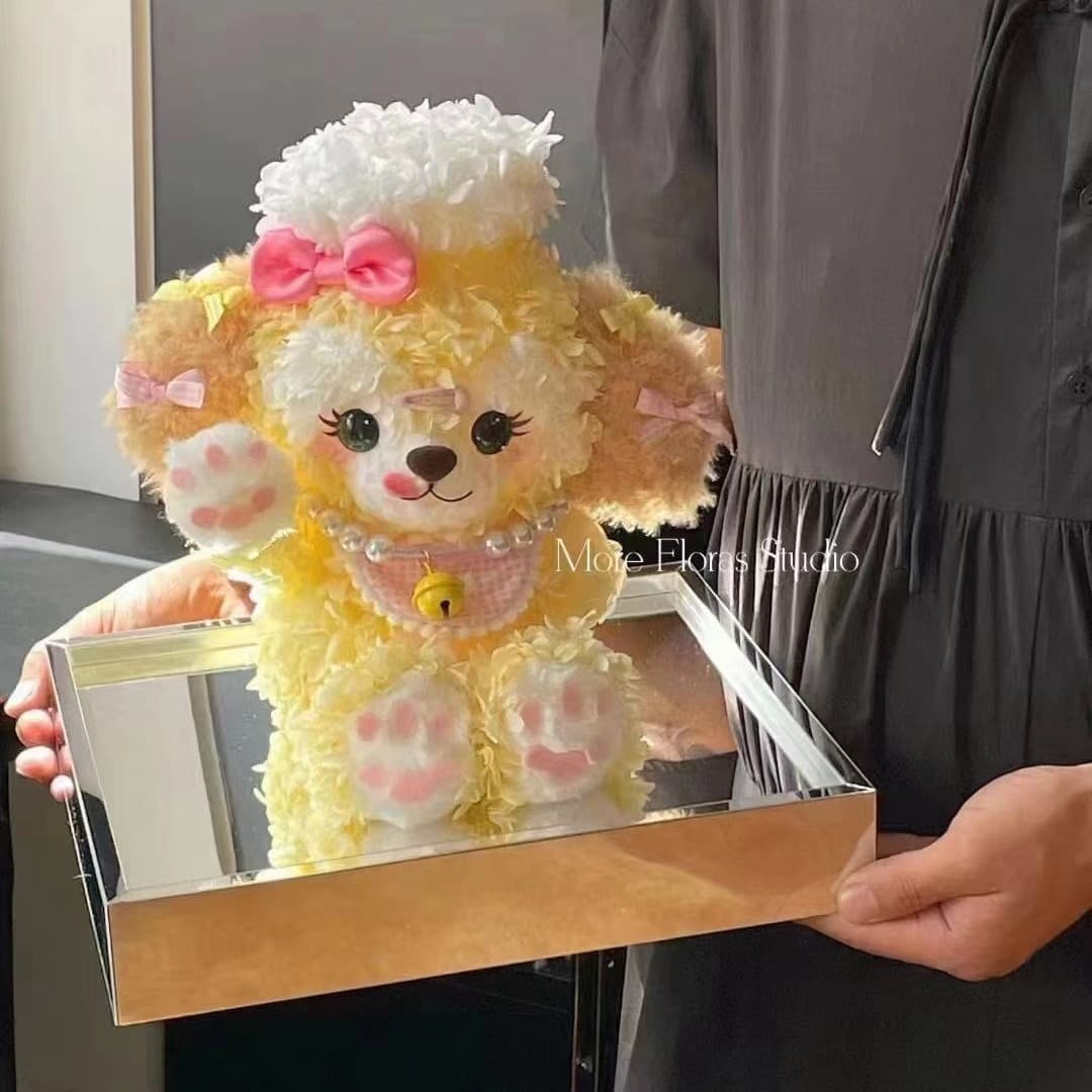 Valentine's Day Stellar Deer Cookie Eternal Flowers Internet-famous Doll Gift for Girlfriend Best Friend Birthday Confession Creative Gift Ornament